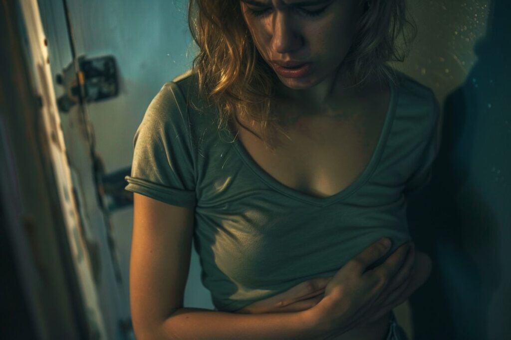 femme avec des douleurs chroniques